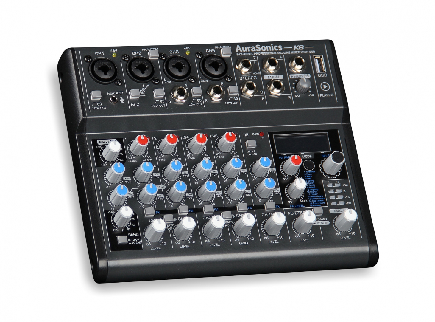AuraSonics K8 компактный микшерный пульт в Зеленодольске