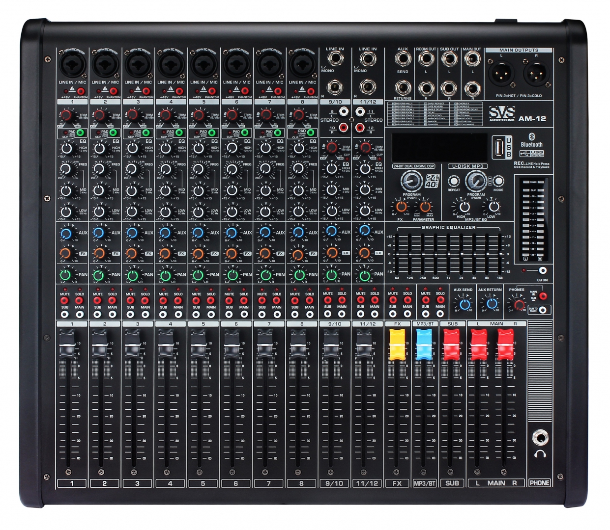 SVS Audiotechnik mixers AM-12 Микшерный пульт аналоговый, 12-канальный в Зеленодольске