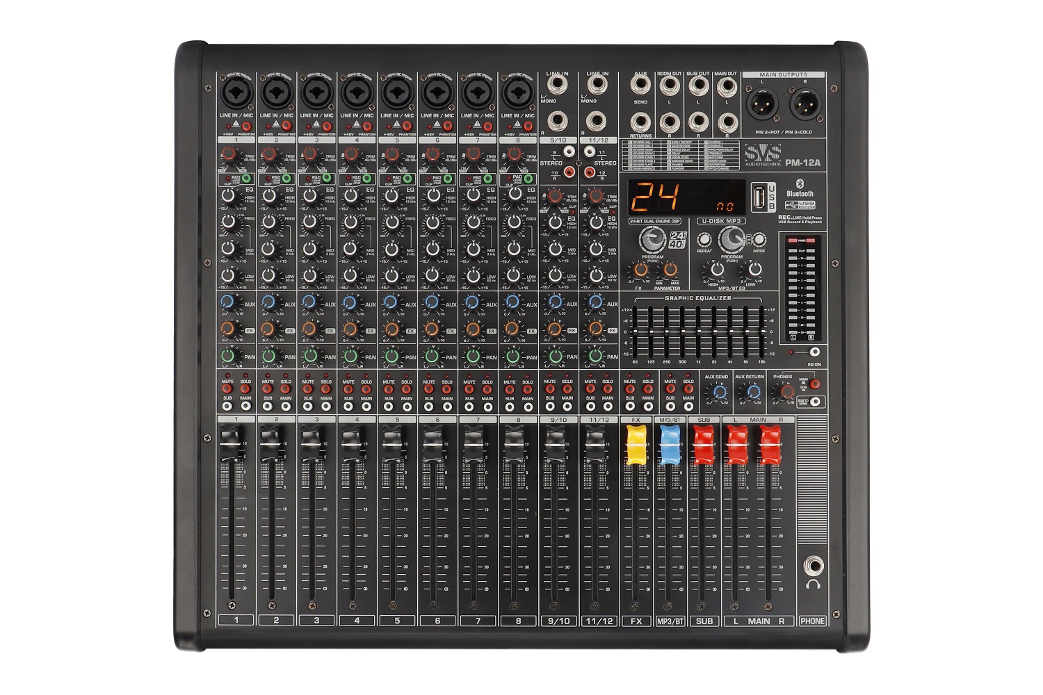 SVS Audiotechnik mixers PM-12A Активный аналоговый микшерный пульт, 12-канальный в Зеленодольске